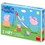 DINO Hra 2v1 Peppa Pig Člověče, nezlob se! + Žebříky a skluzavky *SPOLEČENSKÉ HRY*