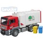 BRUDER 03761 Auto MAN TGS popeláři funkční model 1:16 set se 2 popelnicemi
