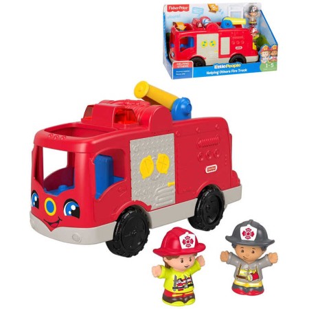 FISHER PRICE Baby Little People Hasičský vůz auto na baterie Světlo Zvuk