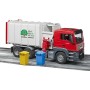 BRUDER 03761 Auto MAN TGS popeláři funkční model 1:16 set se 2 popelnicemi