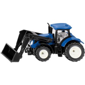 SIKU Traktor New Holland s čelním nakladačem modrý model kov 1396