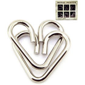 Hra hlavolam mini kovový set 6ks v krabici