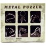 Hra hlavolam mini kovový set 6ks v krabici