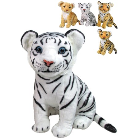 PLYŠ Zvířátko Safari 31cm 2 druhy 3 barvy *PLYŠOVÉ HRAČKY*