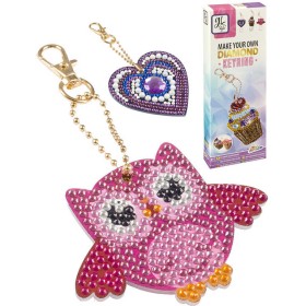 GRAFIX Diamantové malování Výroba dětské klíčenky kreativní set 3 druhy