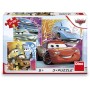 DINO Puzzle Auta kamarádi (Cars) 3x55 dílků 18x18cm skládačka
