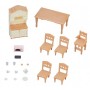 Sylvanian Families jídelna stůl s židlemi a kredencí nábytek doplněk k herním sadám