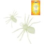 Pavouk 17cm halloween dekorace svítící ve tmě fosforeskuje set 2ks