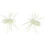 Pavouk 17cm halloween dekorace svítící ve tmě fosforeskuje set 2ks