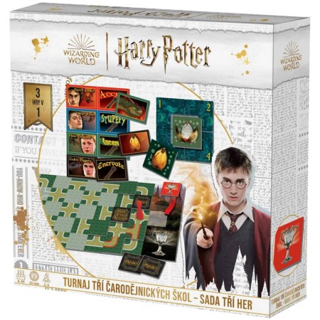 EFKO Hra Harry Potter Turnaj tří čarodějnických škol 3v1 *SPOLEČENSKÉ HRY*