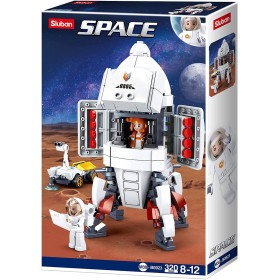 SLUBAN Space Přistávací modul expedice Saturn 320 dílků + 2 figurky STAVEBNICE