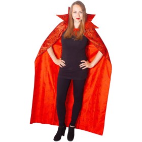 KARNEVAL Šaty plášť červený pavučina dospělý *KOSTÝM*