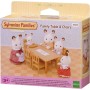 Sylvanian Families jídelní stůl + 5 židliček nábytek doplněk k herním sadám