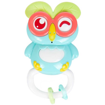 BAM BAM Baby sovička hrající plast na baterie Světlo Zvuk