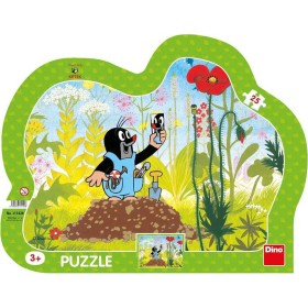 DINO Puzzle obrysové deskové 25 dílků Krtek a kalhotky (Krteček) 30x23cm