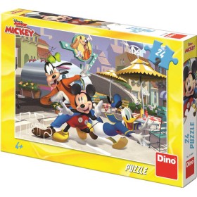 DINO Puzzle 24 dílků Disney Mickey a přátelé skládačka 26x18cm