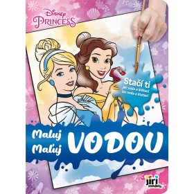JIRI MODELS Maluj vodou Disney Princezny omalovánky