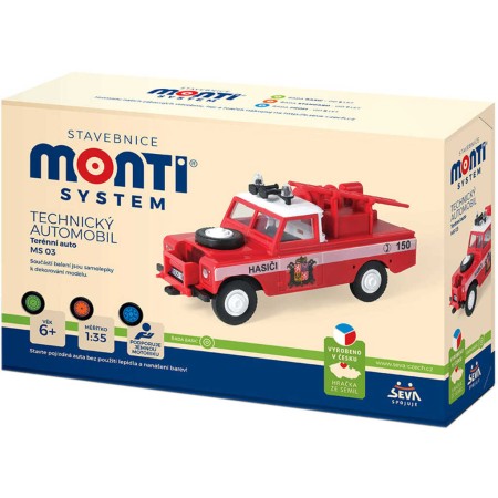 SEVA Monti System 03 Auto Land Rover TEAM 21 stavebnice MS03 0101-3