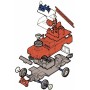 SEVA Monti System 03 Auto Land Rover TEAM 21 stavebnice MS03 0101-3