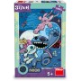 DINO Puzzle XL Stitch 100 dílků neon skládačka 33x47cm svítí ve tmě