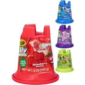 CRAYOLA Kinetický písek vonící ovoce 142g v kelímku 4 druhy