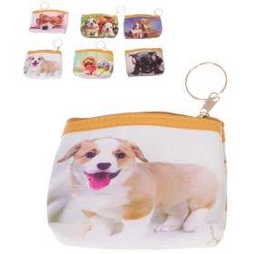 Peněženka dětská pejsci 12x9cm na zip 6 druhů v sáčku