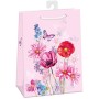 Taška dárková louka růžová 23x32cm papírová