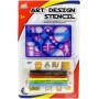 Malování s fixami a šablonami kreativní set na kartě