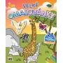 JIRI MODELS Omalovánky velké se samolepkami Zvířátka ZOO