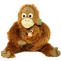 PLYŠ Opice orangutan 28cm set s mládětem Eco-Friendly *PLYŠOVÉ HRAČKY*