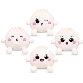 PLYŠ Knedlíček Maxi Kawaii Bao 60cm bílý 4 druhy *PLYŠOVÉ HRAČKY