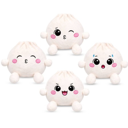 PLYŠ Knedlíček Maxi Kawaii Bao 60cm bílý 4 druhy *PLYŠOVÉ HRAČKY