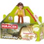 EFKO IGRÁČEK Paleontoložka figurka dino vykopávky Parasaurolophuse a Diplod