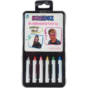 Tužky barevné perleťové na malování na obličej set 6 barev
