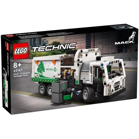 LEGO TECHNIC Popelářský vůz Mack LR Electric 42167 STAVEBNICE