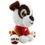 PLYŠ Pes veselý flíček 25cm sedící s kostičkou *PLYŠOVÉ HRAČKY*