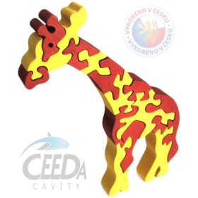 CEEDA DŘEVO Puzzle ŽIRAFA velké *DŘEVĚNÉ HRAČKY*