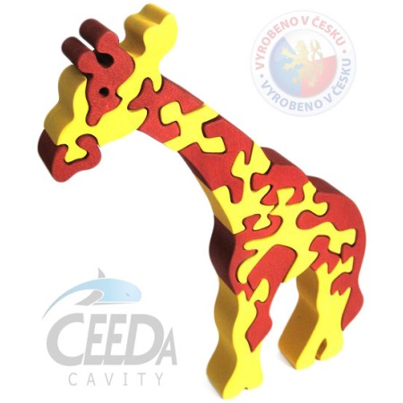 CEEDA DŘEVO Puzzle ŽIRAFA velké *DŘEVĚNÉ HRAČKY*