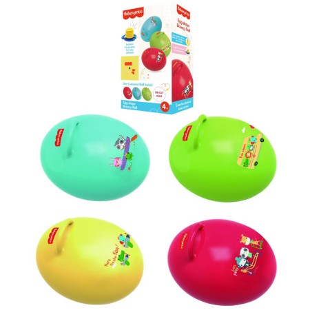FISHER PRICE Míč skákací nafukovací Vejce hopsadlo s úchytem s pumpičkou