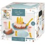 ECOIFFIER Narozeninový dort baby set dětské nádobí + makety potravin plast