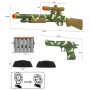 Army dětský set vojenská zbraň 2ks s terči a soft pěnovými náboji