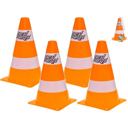 Kužely dopravní tréninkové výstražné set 4ks plast