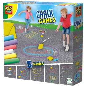 SES CREATIVE Hra s barevnými křídami na ven 5v1 *SPOLEČENSKÉ HRY*