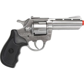 Revolver policejní stříbrný 17cm dětská kovová zbraň kapslovka 8 ran