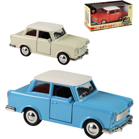 Auto retro kovové Trabant na setrvačník 3 barvy