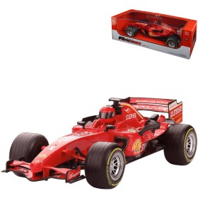 Auto závodní formule červená na setrvačník na baterie Zvuk