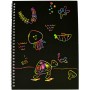 Notes magický duhový kreativní set se škrabacím perem 10 listů A4