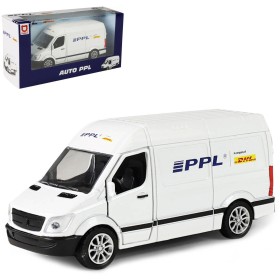 Auto kovová dodávka přepravní společnost PPL zpětný chod