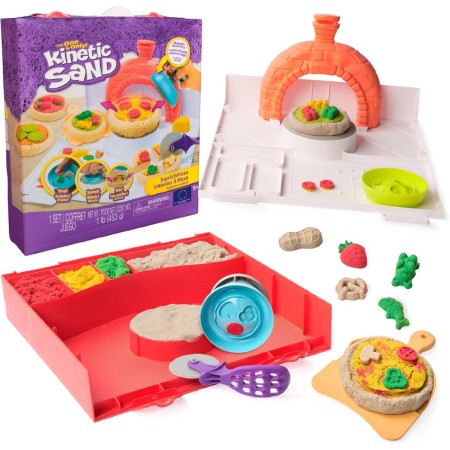 SPIN MASTER Kinetic Sand výroba pizzy kreativní set kinetický písek s nástroji