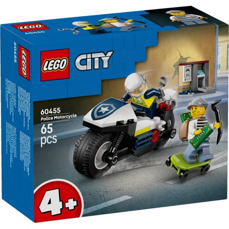 LEGO CITY Honička na policejní motorce 60455 STAVEBNICE